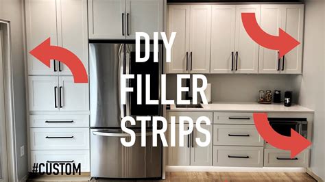 stainless steel filler strips between ikea cabinets|ikea kitchen cabinet filler panels.